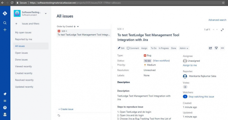 TESTLODGE ИНСТРУМЕНТ УПРАВЛЕНИЯ ТЕСТ-КЕЙСАМИ ИНТЕГРАЦИЯ С JIRA