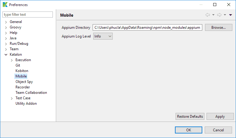 НАСТРОЙКА ПРОЕКТА МОБИЛЬНОЙ АВТОМАТИЗАЦИИ В WINDOWS