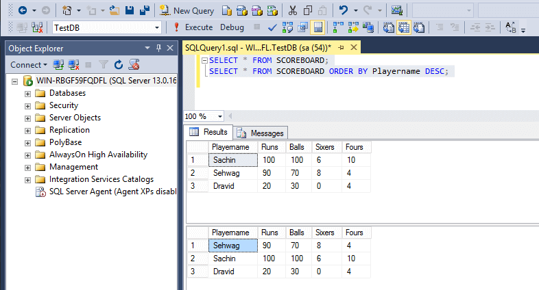 SQL ORDER BY KEYWORD – SQL TUTORIAL | SOFTWARE TESTING MATERIAL