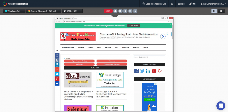 CROSSBROWSERTESTING TOOL ПРАКТИЧЕСКИЙ ОБЗОР