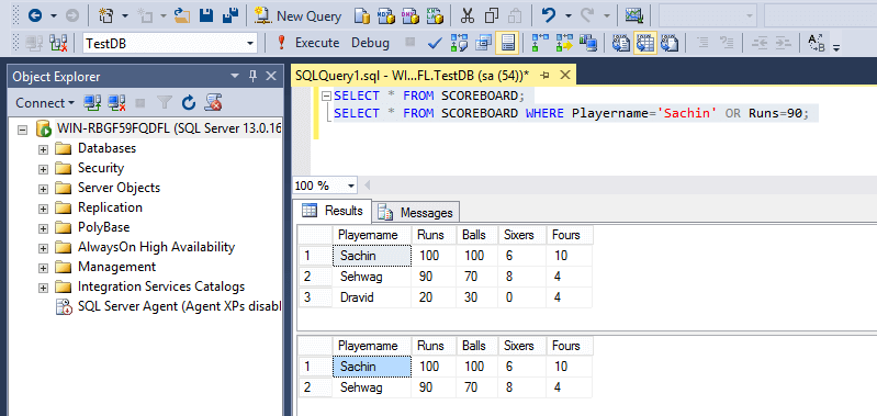 SQL И ИЛИ ОПЕРАТОРЫ &ndash ; РУКОВОДСТВО ПО SQL | МАТЕРИАЛ ДЛЯ ТЕСТИРОВАНИЯ ПРОГРАММНОГО ОБЕСПЕЧЕНИЯ