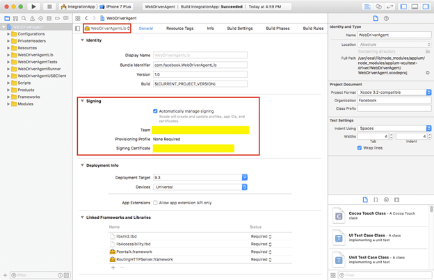 НАСТРОЙКА ПРОЕКТА МОБИЛЬНОЙ АВТОМАТИЗАЦИИ В MACOS