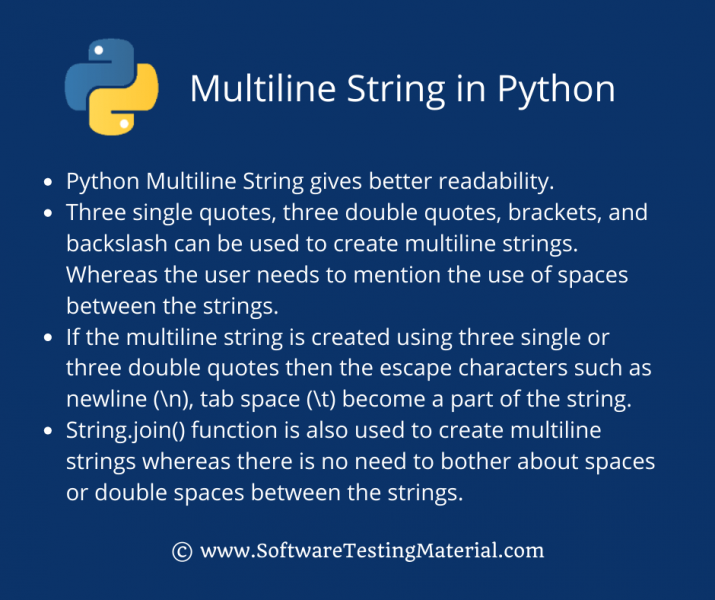 PYTHON MULTILINE STRING