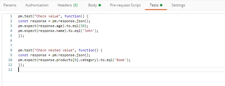 ТЕСТОВЫЕ СЛУЧАИ API В POSTMAN С ИСПОЛЬЗОВАНИЕМ JAVASCRIPT